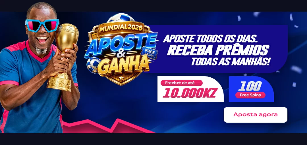 Aposta no Mundial 26 e Recebe Freebet e Free Spins durante os jogos do Mundial 2026